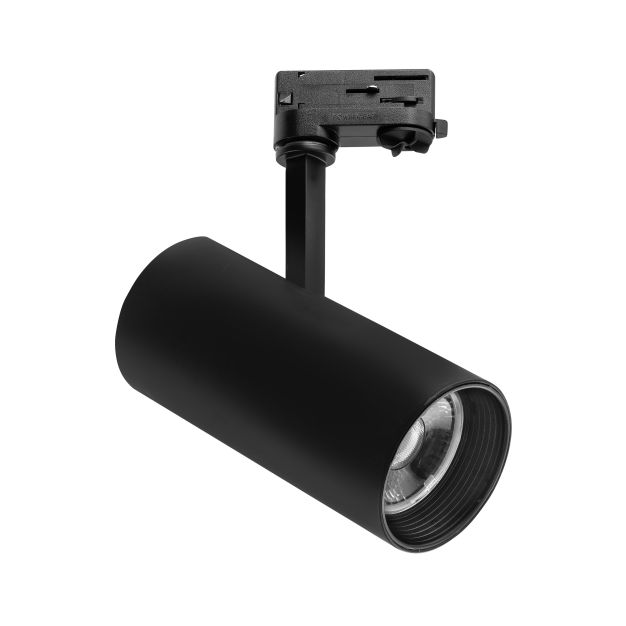 Nova Luce Track - Système de rail triphasé - Ø 9,3 x 27 cm - 30W LED incl. - noir - couleur de lumière blanc chaud