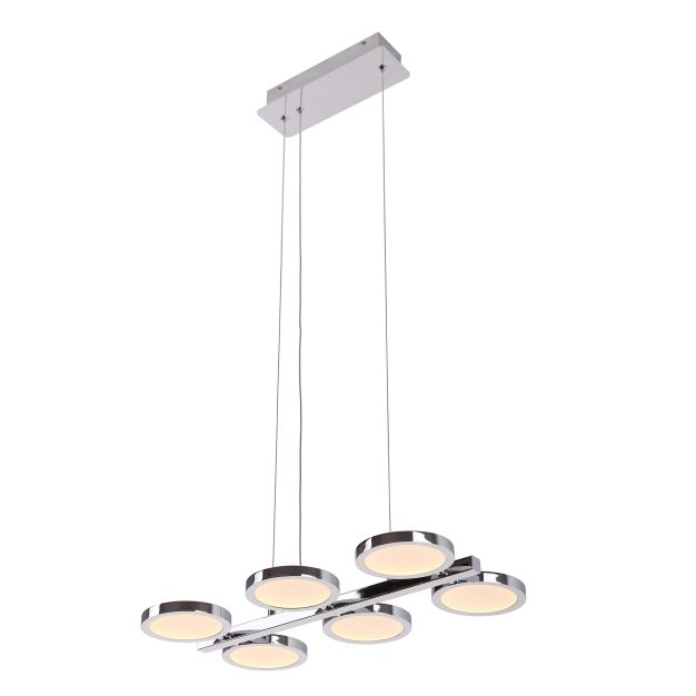 Maxlight Porto - lampe suspendue - 49 x 30 x 120 cm - 27W LED incl - chrome