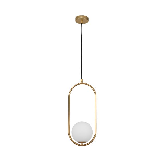 Nova Luce Obitar - lampe suspendue - 20 x 15 x 120 cm - laiton doré