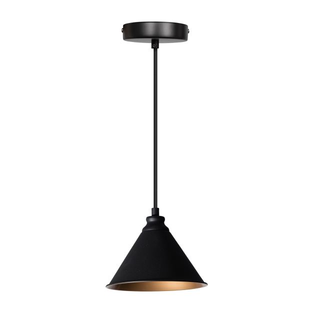 ETH Midnight - lampe suspendue - Ø 18 x 132 cm - noir et or (rupture de stock)