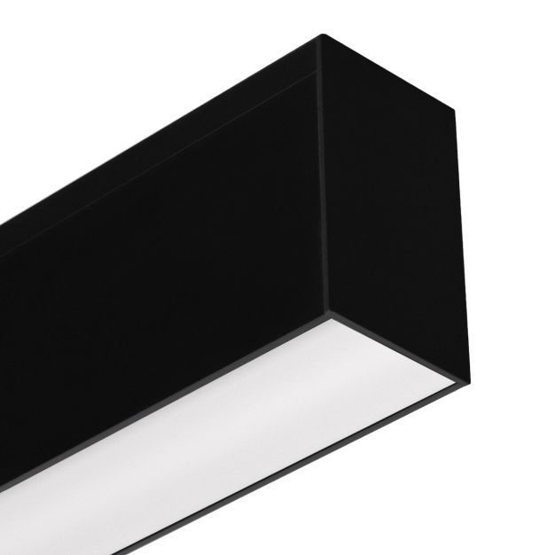 Roi Du Luminaire Slim Line - plafonnier - 178 x 5,5 x 3,3 cm - 34W LED incl. - noir