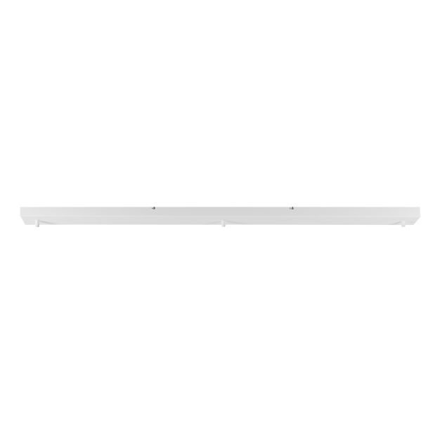 Perluci - plaque de plafond pour 3 points lumineux - 160 x 8 x 3,5 cm - blanc