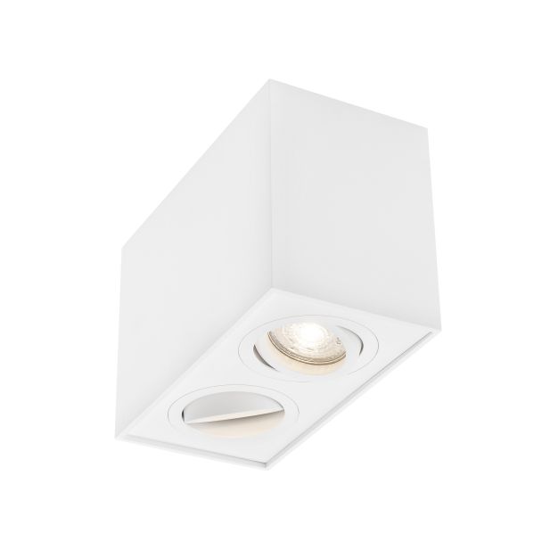 Nova Luce Rende - spot en saillie 2L - 16 x 8 x 9 cm - blanc sable