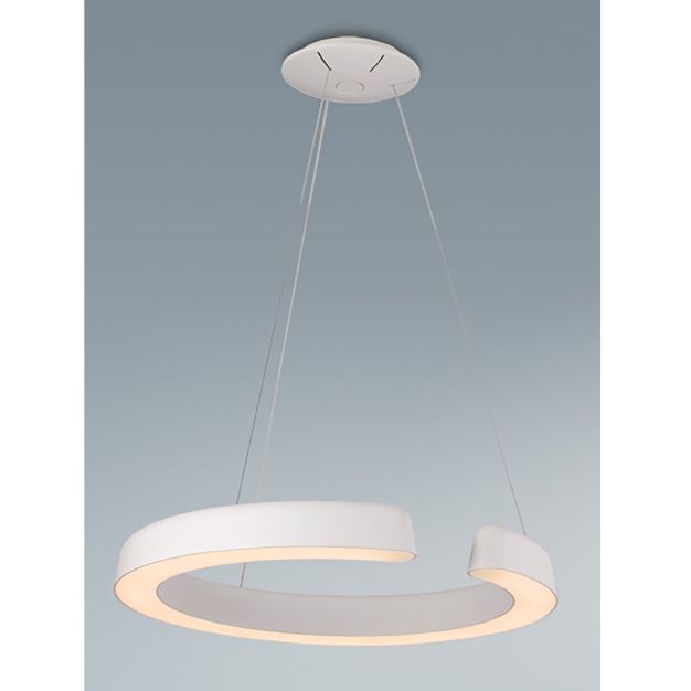 Maxlight Aura - lampe suspendue - Ø 60 x 120 cm - 35W LED incl. - blanc