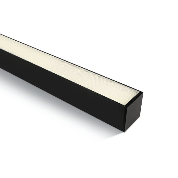 ONE Light LED Linear Profiles - plafonnier/ suspensions - 120 x 7,5 x 7,5 cm - 40W LED incl. - noir - couleur de lumière blanche