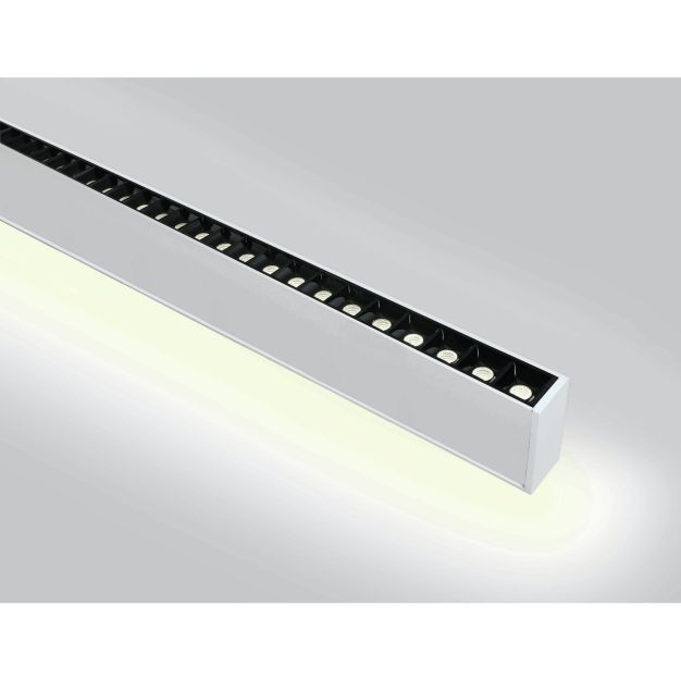 ONE Light LED Linear Profiles - lampe suspendue - 130 x 7 x 3,5 cm - 40W + 20W LED incl. - blanc - couleur de lumière blanc chaud