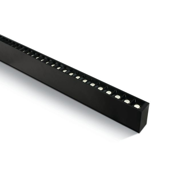 ONE Light LED Linear Profiles - plafonnier/pendentif - 130 x 7 x 3,5 cm - 40W LED incl. - noir - couleur de lumière blanc chaud