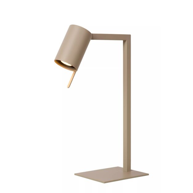 Lucide Lesley - lampe de bureau - 34 x 20 x 130 cm - taupe