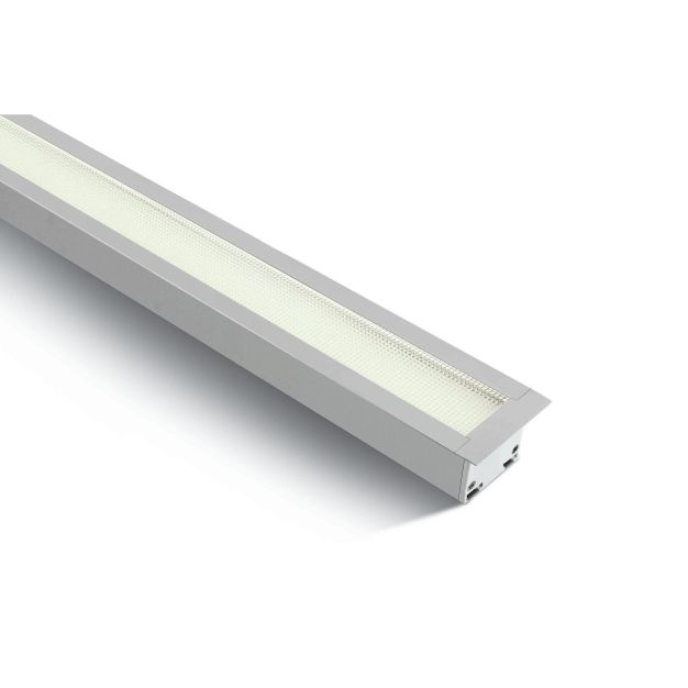 ONE Light UGR19 Profils linéaires LED encastrés - plafonniers encastrés - 121 x 5 x 5,5 cm - 40W LED incl. - blanc - couleur de lumière blanche