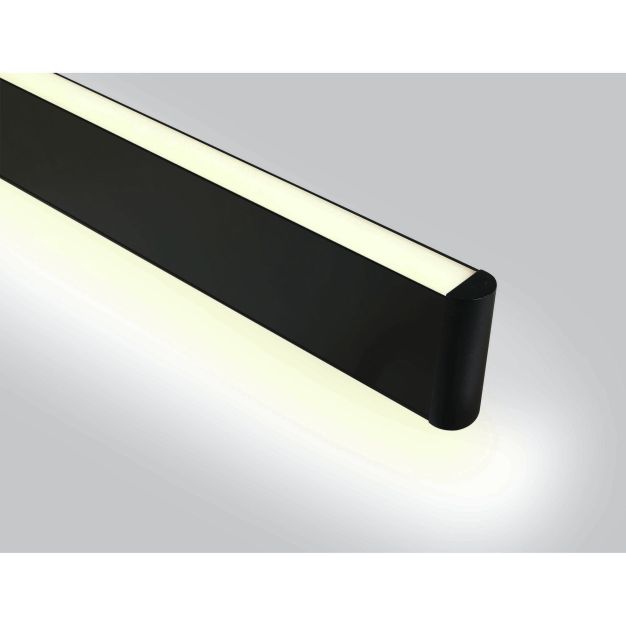 ONE Light Up & Down LED Linear Profiles - lampe suspendue - 117,5 x 2,2 x 8,5 cm - 40W LED incl - noir - couleur de lumière blanche