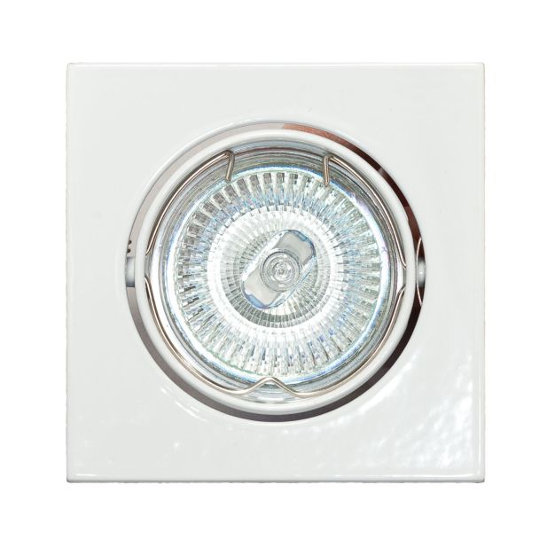 ETH Dublin III - spot encastré - 80 x 80 mm, Ø 74 mm taille d'encastrement - blanc