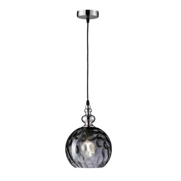 Fischer & Honsel Uller - lampe suspendue - Ø 20 x 140 cm - noir