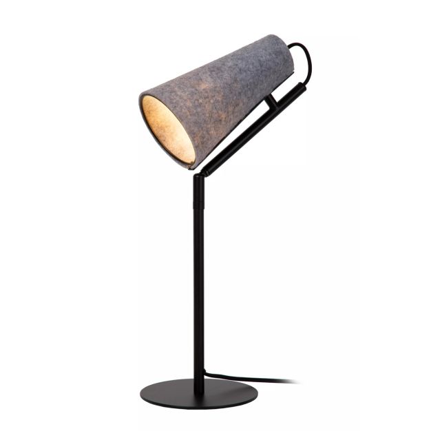 Lucide Bensen - lampe à poser - 16 x 20,3 x 51,5 cm - gris