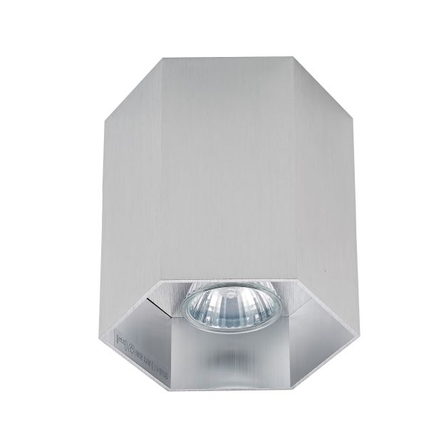 Zuma Line Polygon CL 1L - spot en saillie 1L - 15 cm - argent