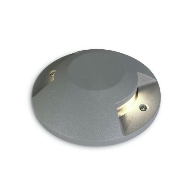 ONE Light Ground Surface Mounted Range - spot au sol - Ø 20 x 4,2 cm - 2 x 6W LED incl - IP67 - gris
