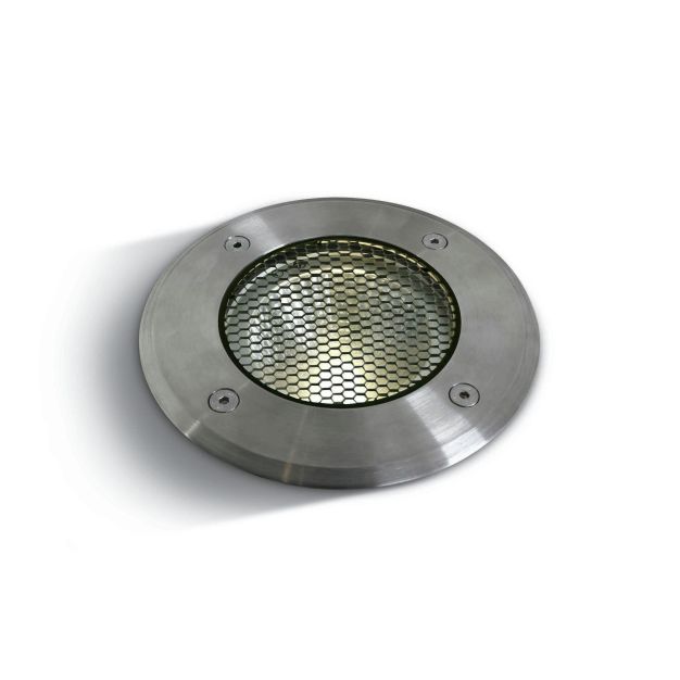 ONE Light COB Inground Range - spot extérieur - Ø 145 mm, Ø 132 mm à encastrer - 20W LED dimmable incl. - IP67 - acier inoxydable - couleur blanche