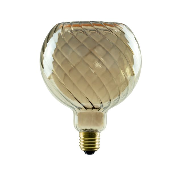 Segula Ampoule LED - Floating Line Twisted - Ø 12,5 x 16,5 cm - E27 - 6W dimmable - 1900K - fumé