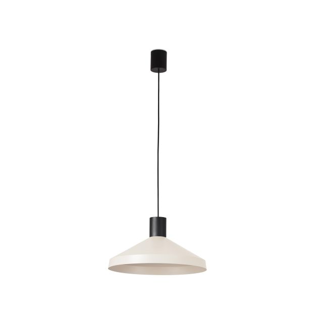 Faro Kombo - lampe suspendue - Ø 40 x 20,5 cm - beige et noir