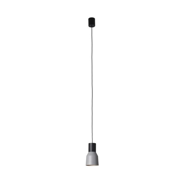 Faro Kombo - lampe suspendue - Ø 12 x 21 cm - gris et noir