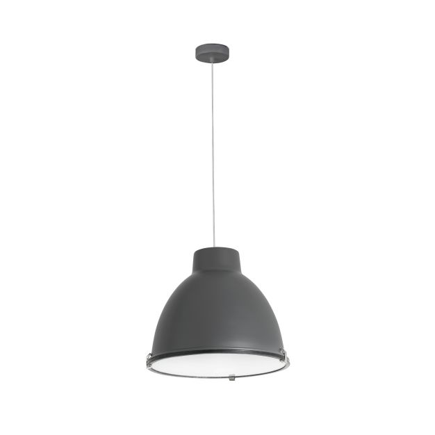 Faro Charlotte - lampe suspendue - Ø 40,2 x 40 cm - gris foncé