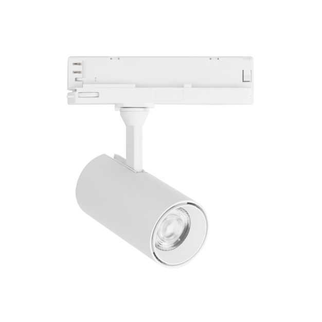 Nova Luce West - Spot sur rail triphasé - 16 x 6 x 18 cm - 20W LED incl. - blanc sable