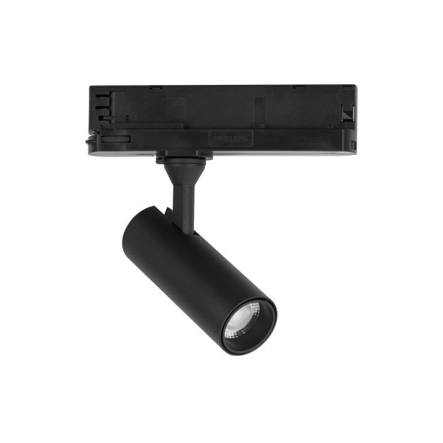 Nova Luce West - Spot sur rail triphasé - 16 x 4 x 19 cm - 10W LED incl. - noir sable