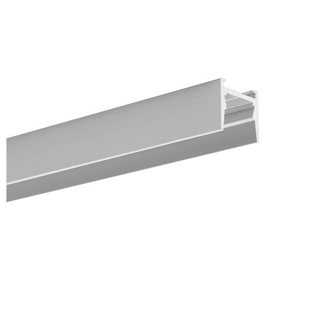 KLUS Micro-HG - Profilé LED pour un faisceau plus étroit - 1,6 x 1,5 cm - longueur 200cm - argent anodisé