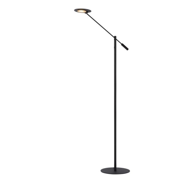 Lucide Anselmo - lampe de lecture - 25 x 25 x 140 - 9W LED incl - noir