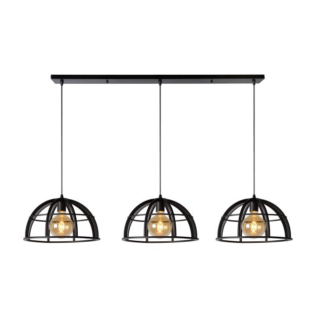 Lucide Dikra - lampe suspendue - 150 x 40 x 150 cm - noir