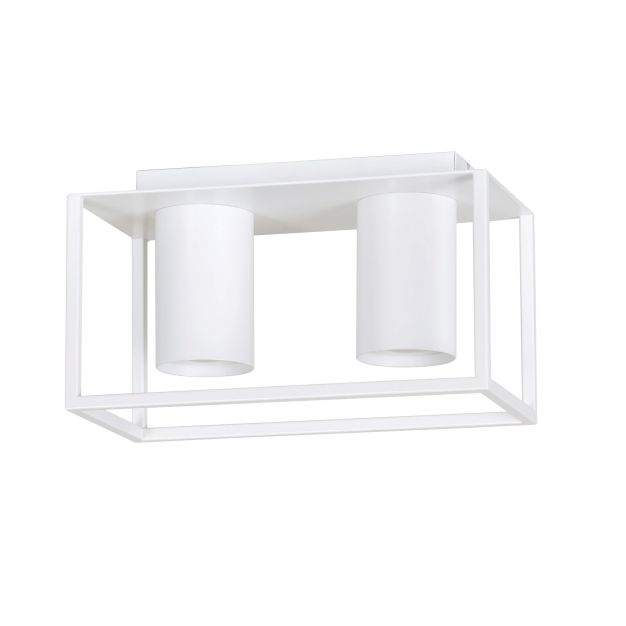 Emibig Tiper 2 - plafonnier - 26 x 15 cm - blanc