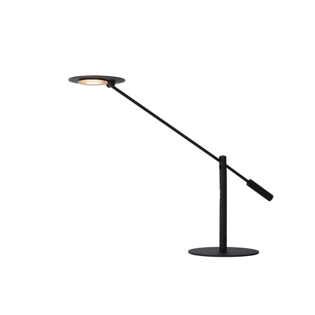 Lucide Anselmo - lampe de bureau - 25 x 25 x 50 - 9W LED incl - noir