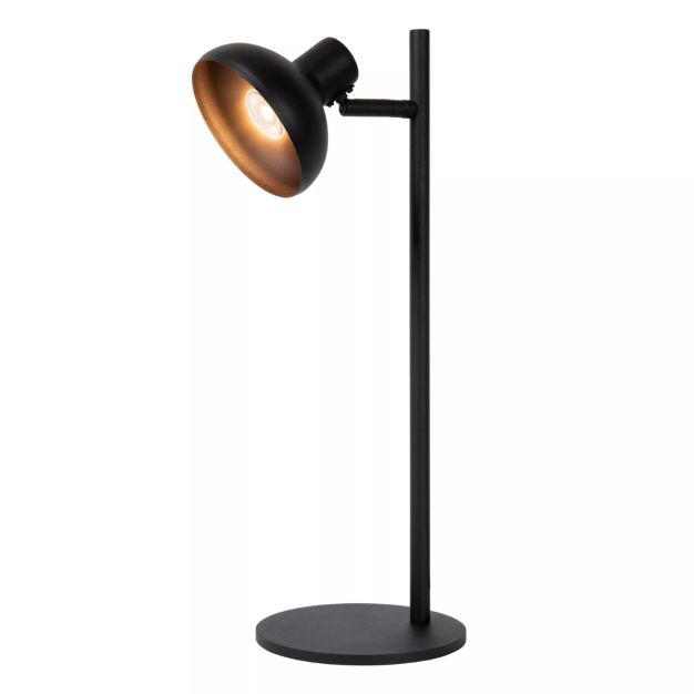 Lucide Sensas - lampe à poser - Ø 18 x 46,7 cm - noir