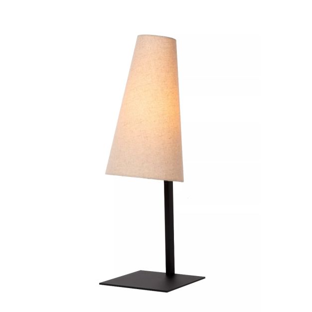 Lucide Gregory - lampe à poser - Ø 18 x 56 cm - beige