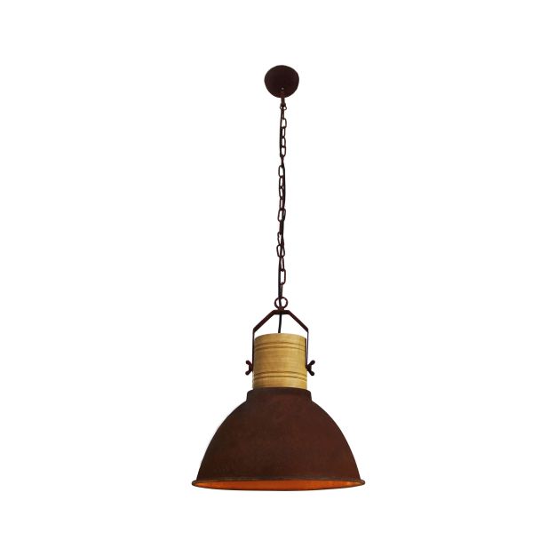 Brilliant Frieda - lampe suspendue - Ø 39 x 140 cm - couleur rouille