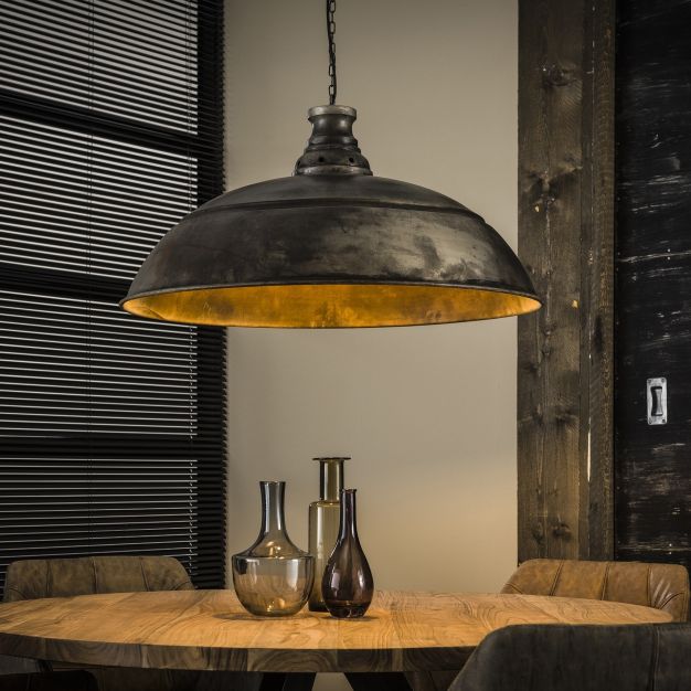 Vico Industry - lampe suspendue - Ø 80 x 150 cm - vieil argent