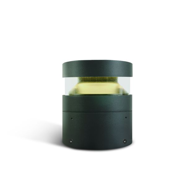 ONE Light Project Bollard - lampe de jardin - Ø 16 x 20 cm - 20W LED incl. - IP65 - anthracite - couleur de lumière blanc chaud