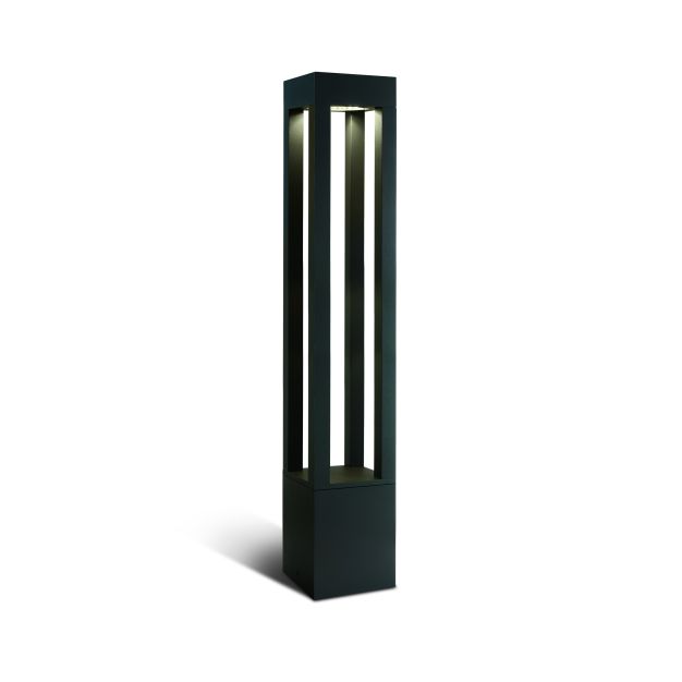 ONE Light Cage Light I - lampe de jardin - 16 x 16 x 90 cm - 22W LED incl. - IP65 - anthracite - couleur de lumière blanche