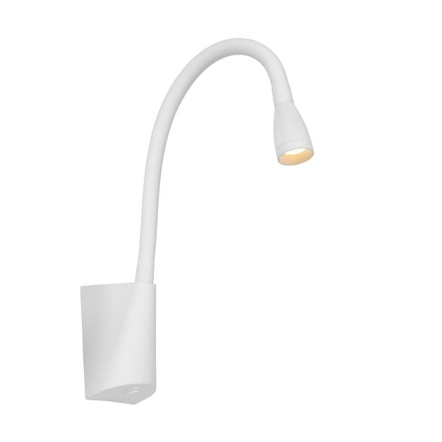 Lucide Galen - lampe de chevet - 62 x 35 x 25 cm - 3W LED incl - blanc