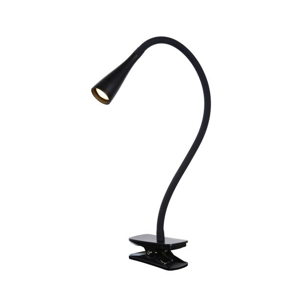 Lucide Zozy - lampe à pince - 19 x 8 x 17 cm - 3W LED dimmable incl - noir