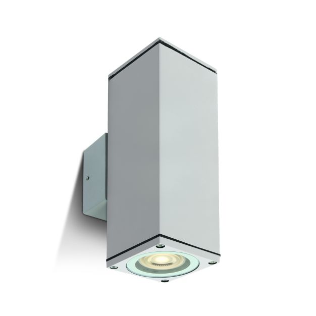 ONE Light GU10 Outdoor Cubes - applique murale d'extérieur - 6,3 x 6,3 x 19,6 cm - IP54 - blanc