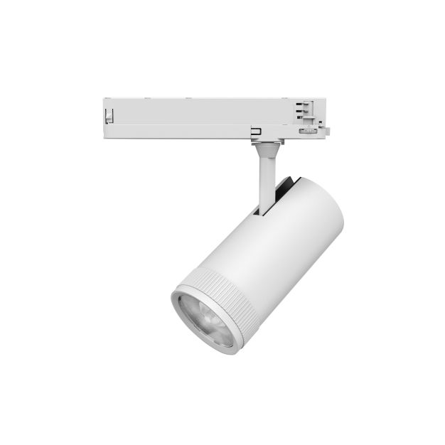 Nova Luce Kors - Spot sur rail triphasé - Ø 8,5 x 18 cm - 38W LED incl. - blanc sable