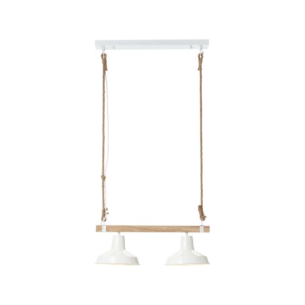 Brilliant Hank - lampe suspendue - 58 x 23,5 x 111 cm - blanc brillant