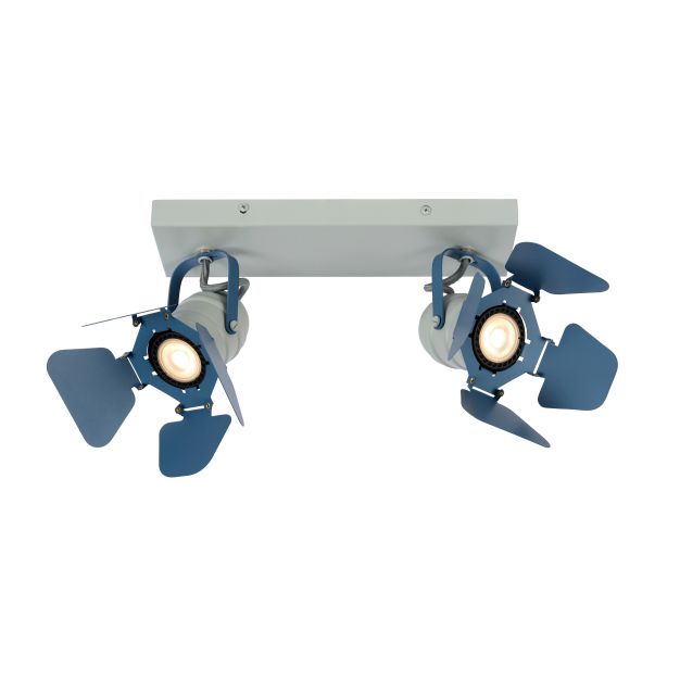 Lucide Picto - spot en saillie 2L - 30 x 12,5 x 16 cm - bleu et gris