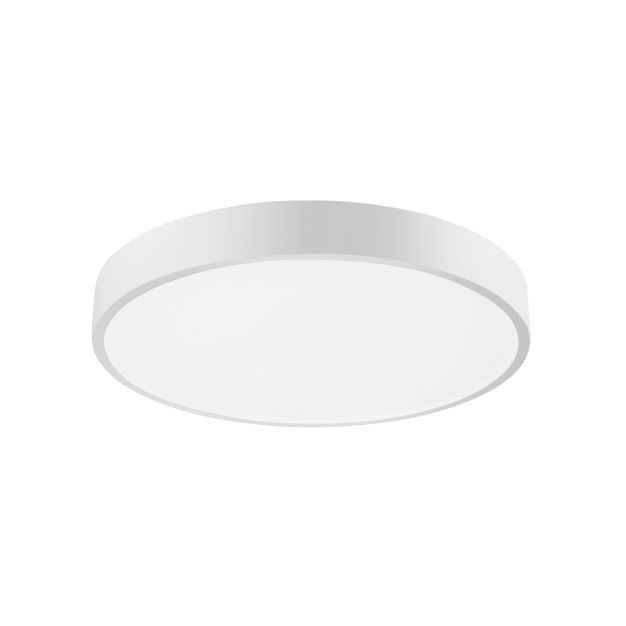 Nova Luce Hadon - plafonnier - Ø 40 x 5 cm - 24W LED incl. - blanc sable et blanc mat