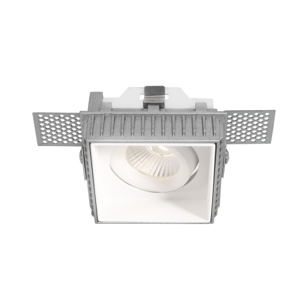 Nova Luce Brad - spot encastré sans garniture - 88 x 88 mm, 85 x 85 mm format encastré - blanc