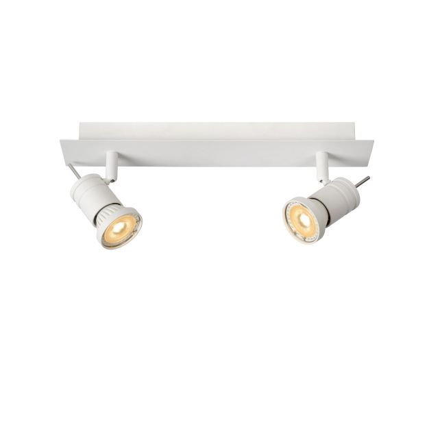 Lucide Twinny 2 - 35 x 7 x 11 cm - 2 x 4,5W LED dimmable incl - blanc