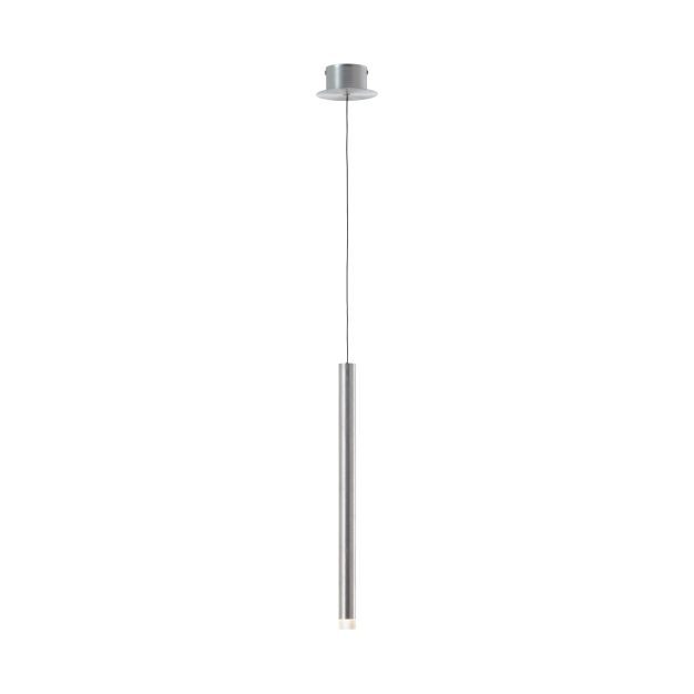 Brilliant Cembalo - lampe suspendue - Ø 12 x 120 cm - 5W LED incl - aluminium