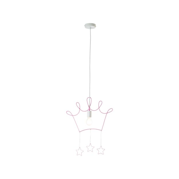 Brilliant Cherri - lampe suspendue - 42,5 x 10 x 147 cm - rose et blanc