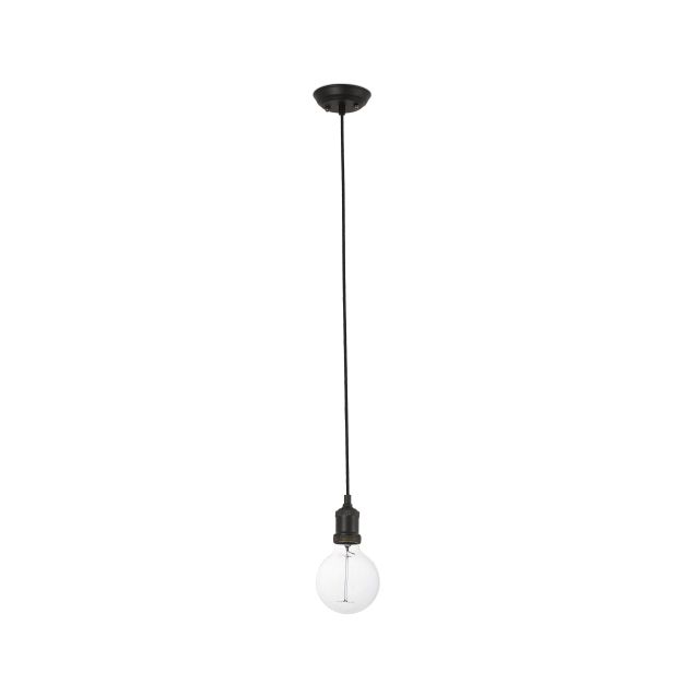 Faro Art - lampe suspendue - Ø 11 x 9 cm - noir mat