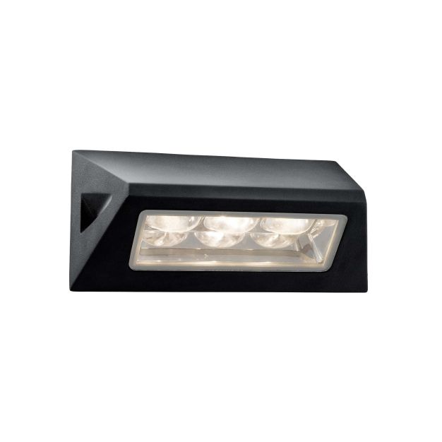 Searchlight Ashby - Applique d'extérieur - 21 x 11,4 cm - 3W LED incl - IP44 - noir